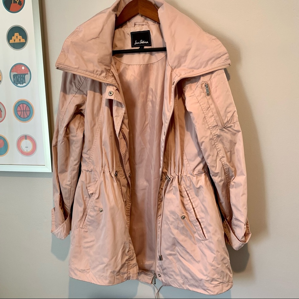 Sam Edelman blush pink hooded anorak rain jacket